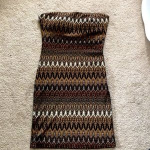 Small size strapless bodycon dress